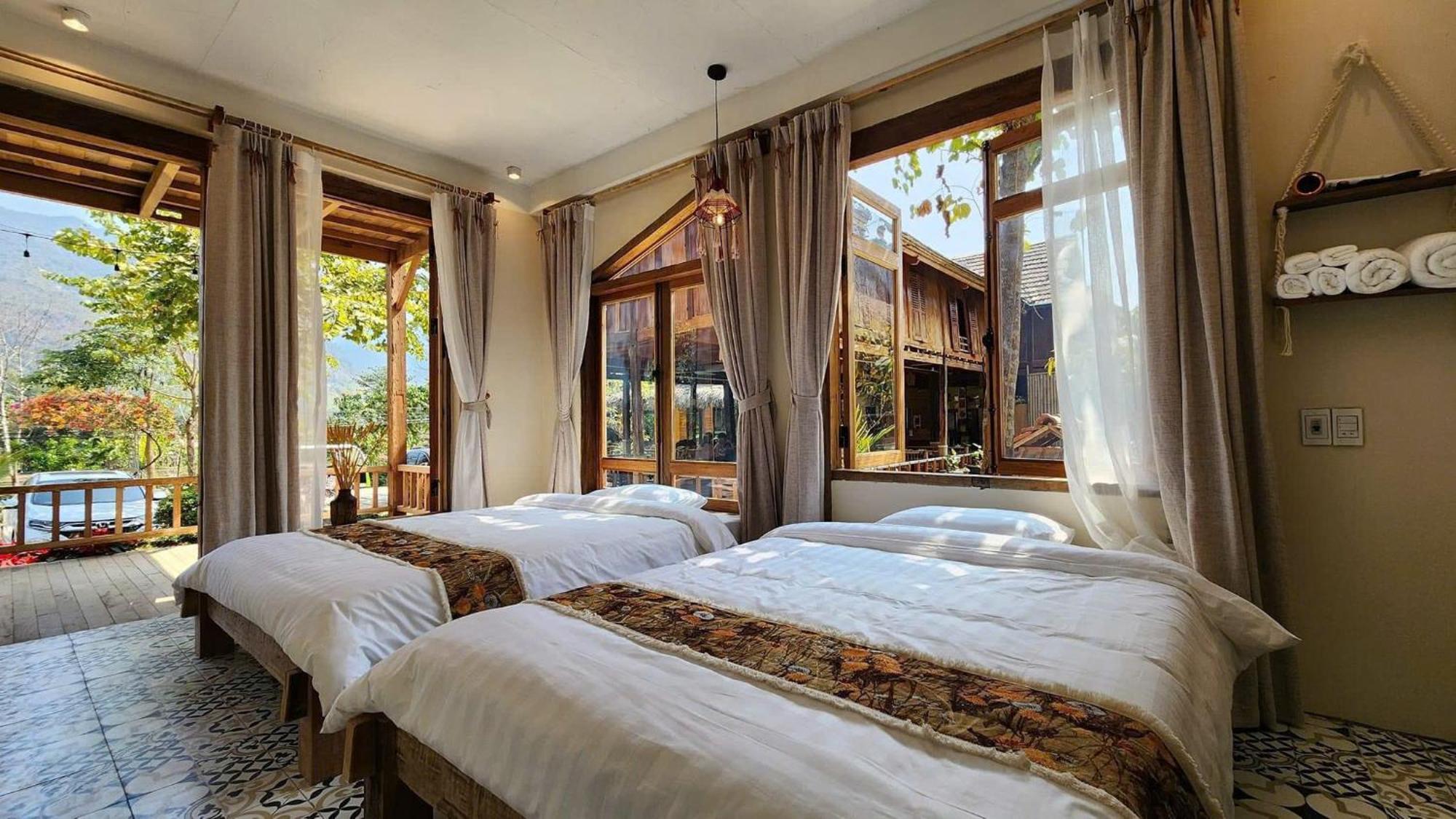 Mai Chau 4 Seasons Bungalow & Hotel Ngoại thất bức ảnh